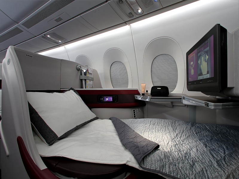 qatar a350 business economy cabin Qatar A350 Business