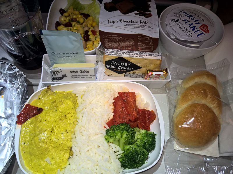 trip report emirates a380 lhr dxb sin Emirates inflight meal: