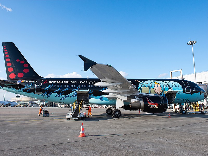 tintin livery brussels airlines 1