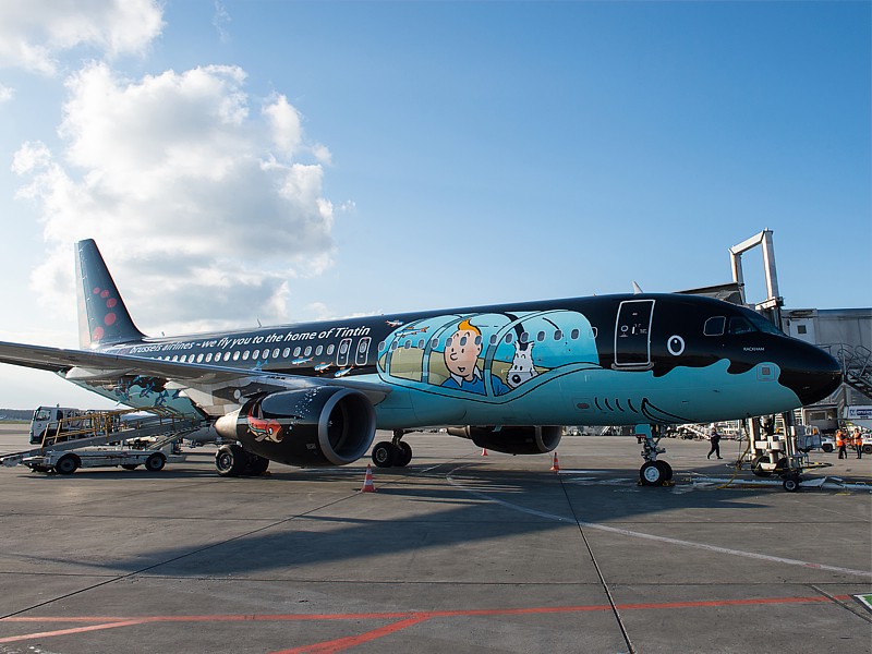 tintin livery brussels airlines Tintin is the