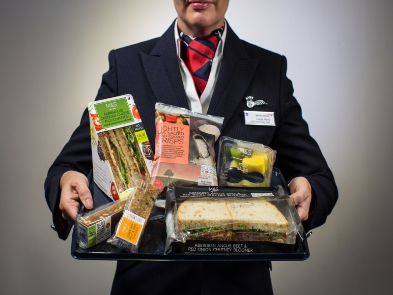 british airways food economy