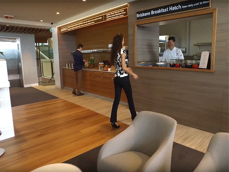 qantas brisbane international business lounge 7