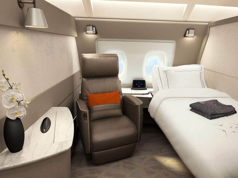 Singapore Airlines A380 Business Class Seat First Class