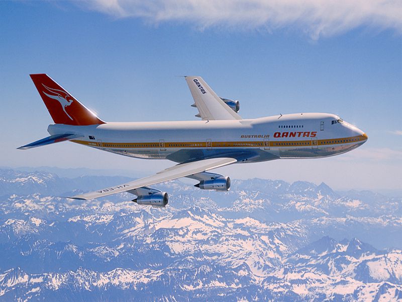 qantas london perth direct Qantas Boeing 747 200