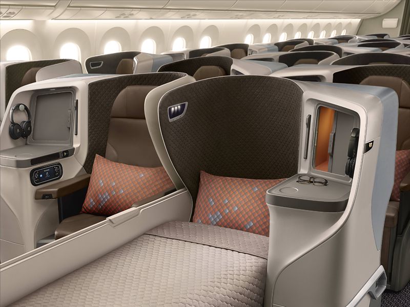 singapore airlines a350 businessclass