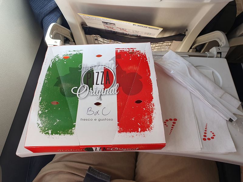 Brussels Airlines Pizza Business Class Shorthaul