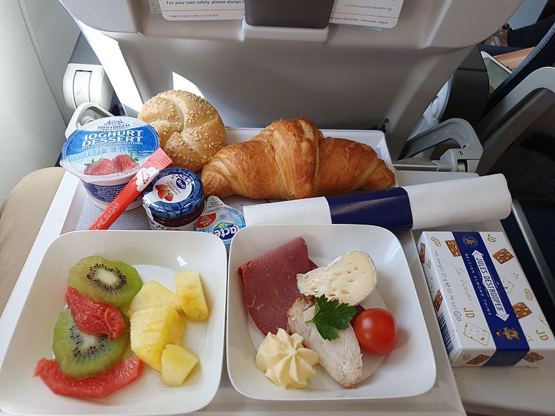 Brussels Airlines Offered A Full Breakfast Platter Business