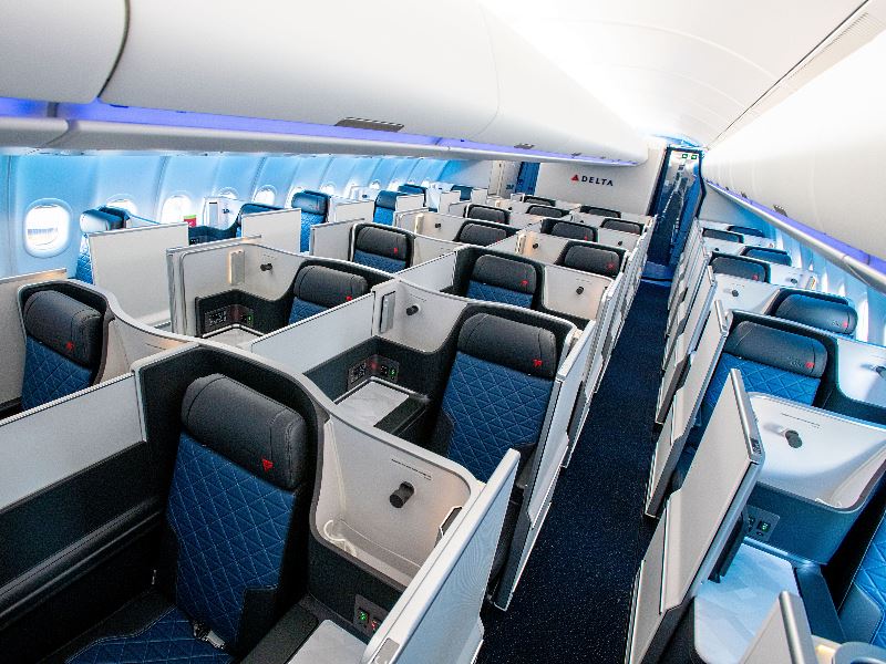 delta a330 business class seat