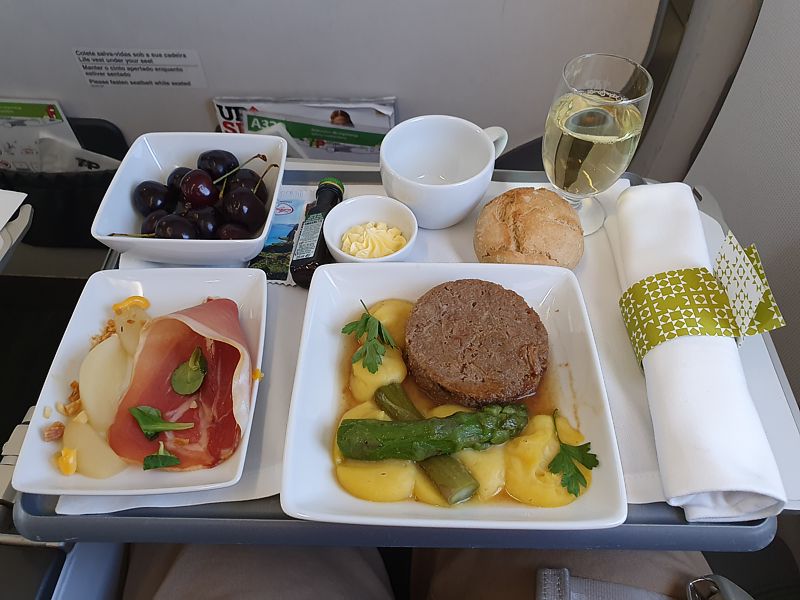 Tap Air Portugal Inflight Meal Business Class Businessclass