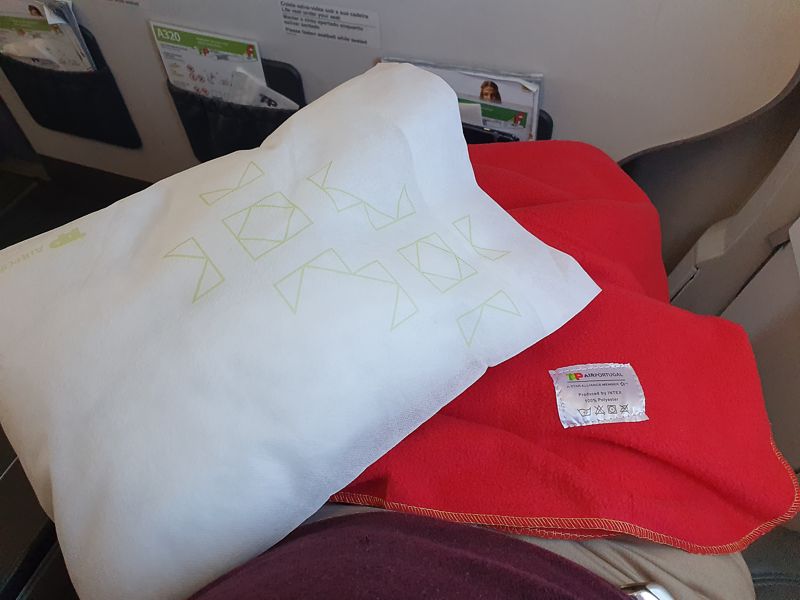 Tap Air Portugal Pillow And Blanket Businessclass Lisbon