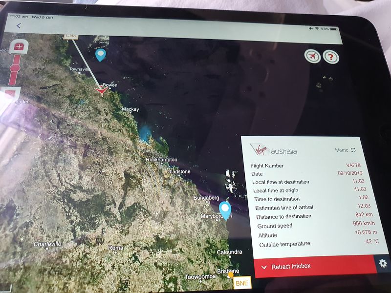 Virgin Australia In Flight Entertainment App Business Class