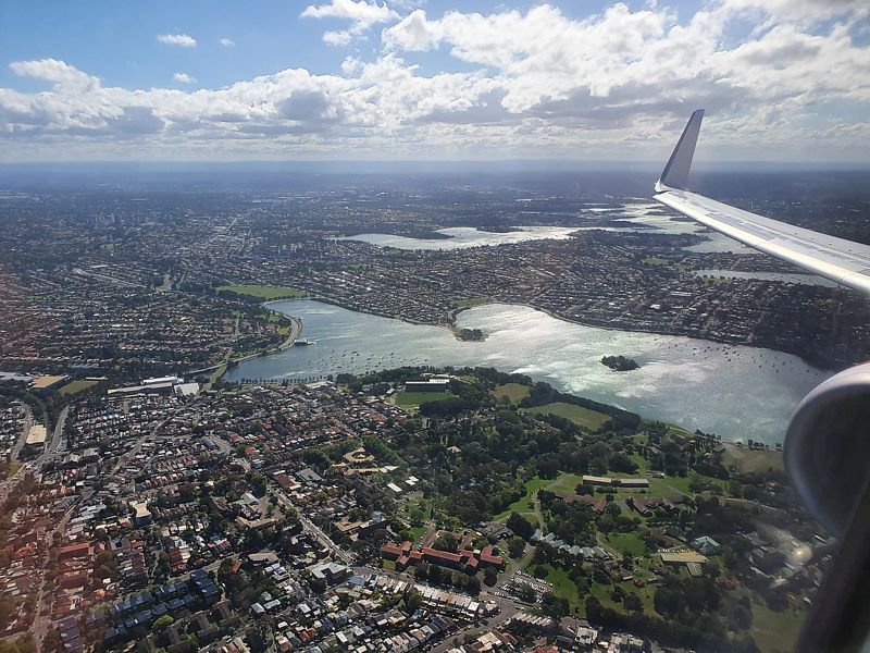 Virgin Australia Landing In Sydney Business Class Trip