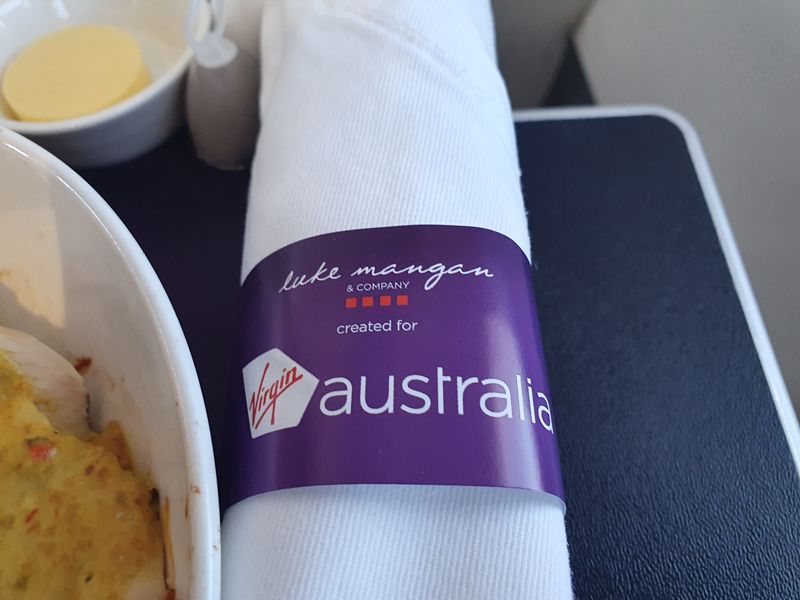 Virgin Australia Business Class Meal Trip Report Cairns