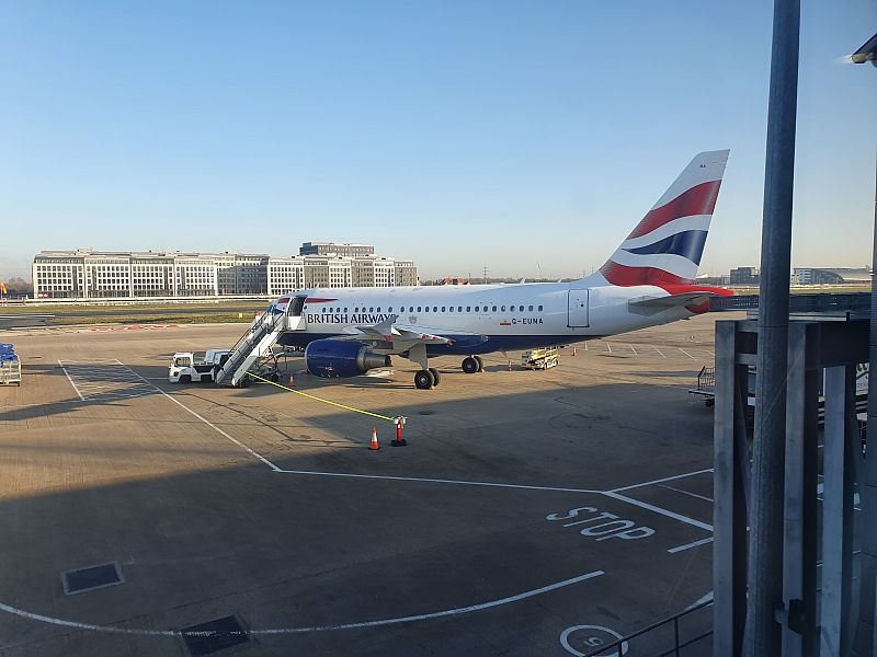 British Airways Airbus A318 At London City Airport