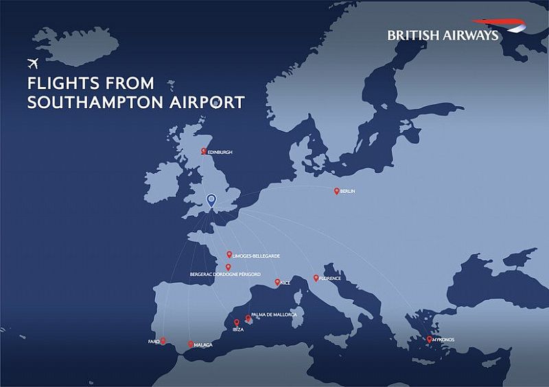 british airways southampton airport routes