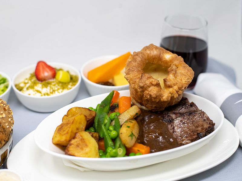 british airways meal menus