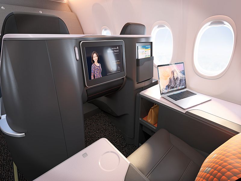 new singapore airlines 737 business class