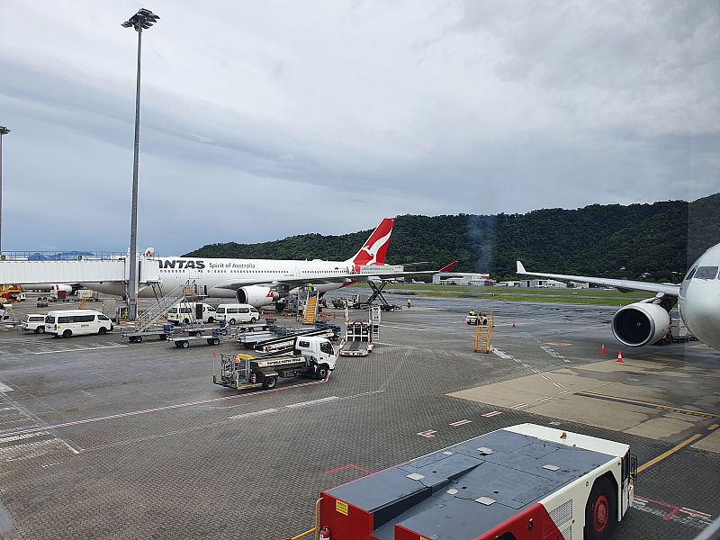 qantas a330 business class cairns to sydney